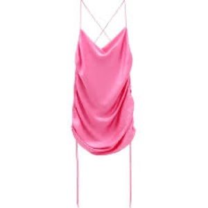 Zara pink satin dress